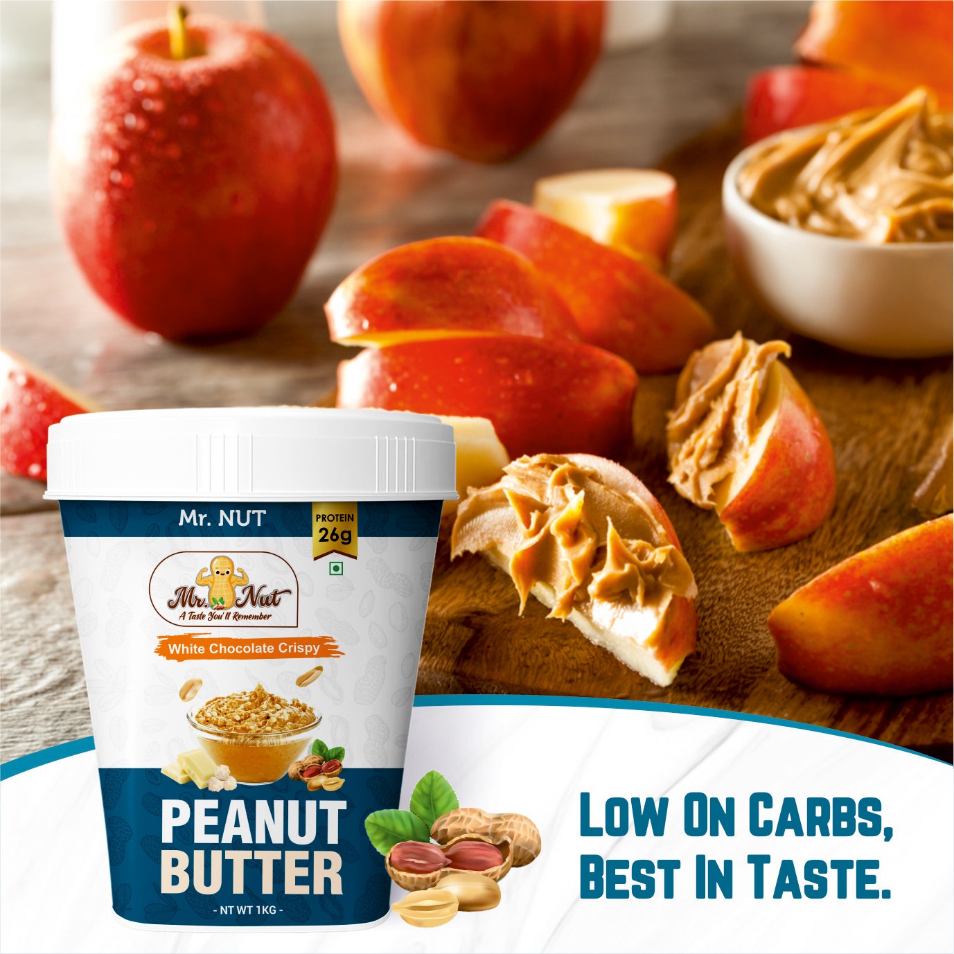 White Chocolate Crispy Peanut Butter