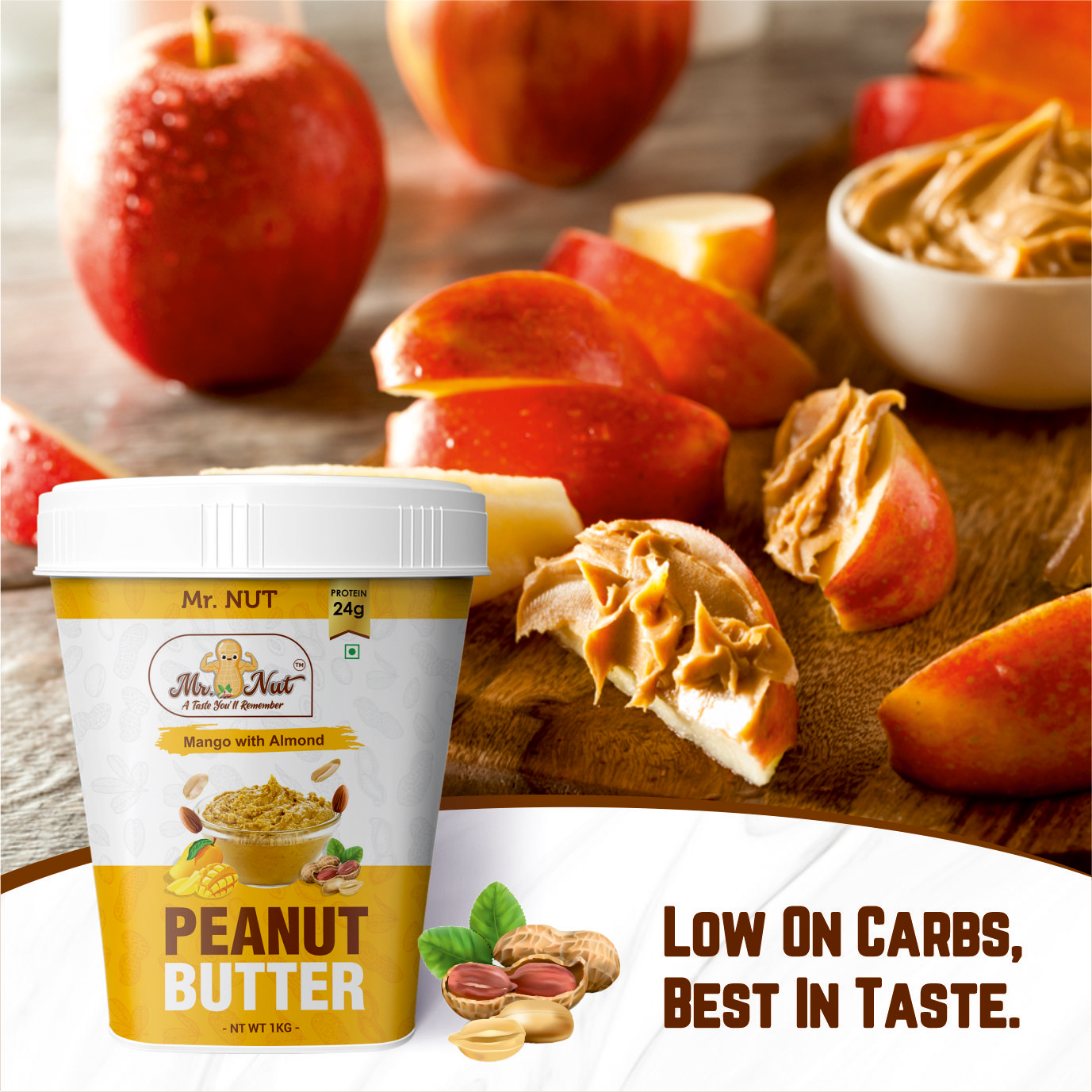 Mango Almond Crunchy Peanut Butter
