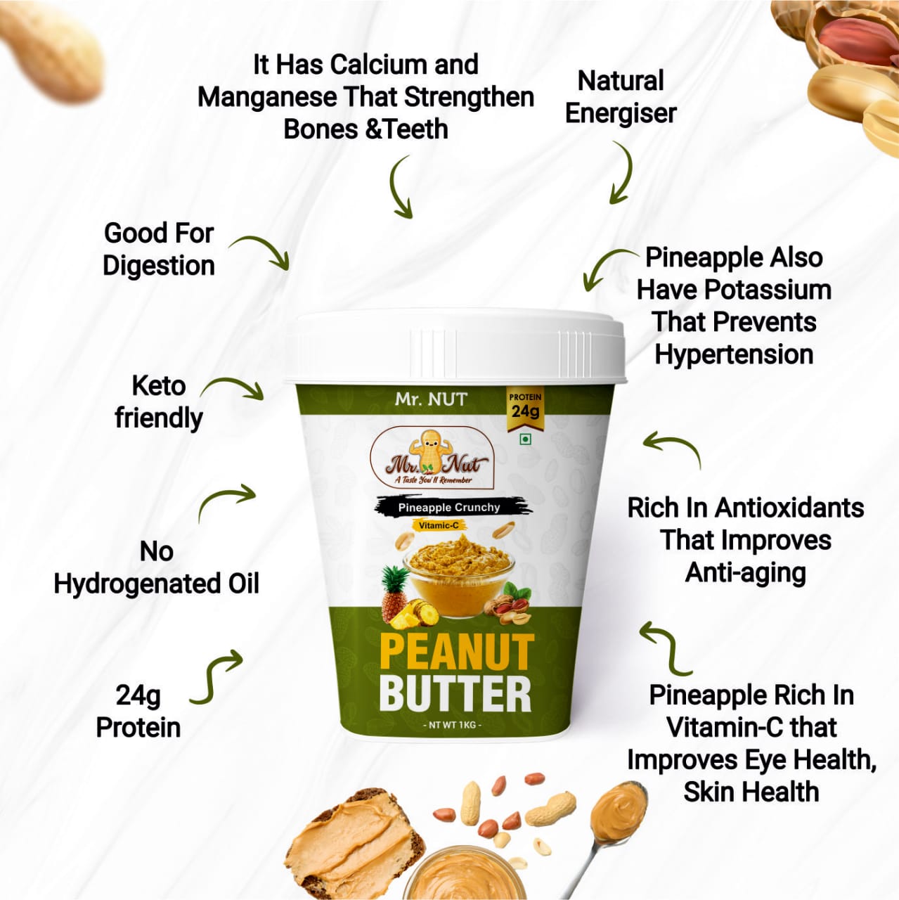 Pineapple Crunchy Peanut Butter