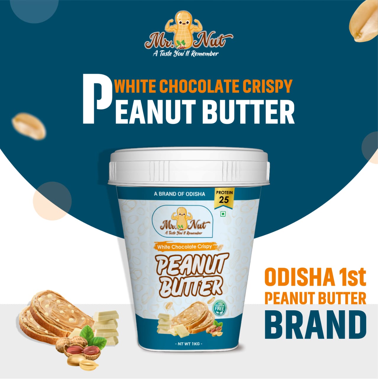 Peanut Butter - White Chocolate Crispy Jar