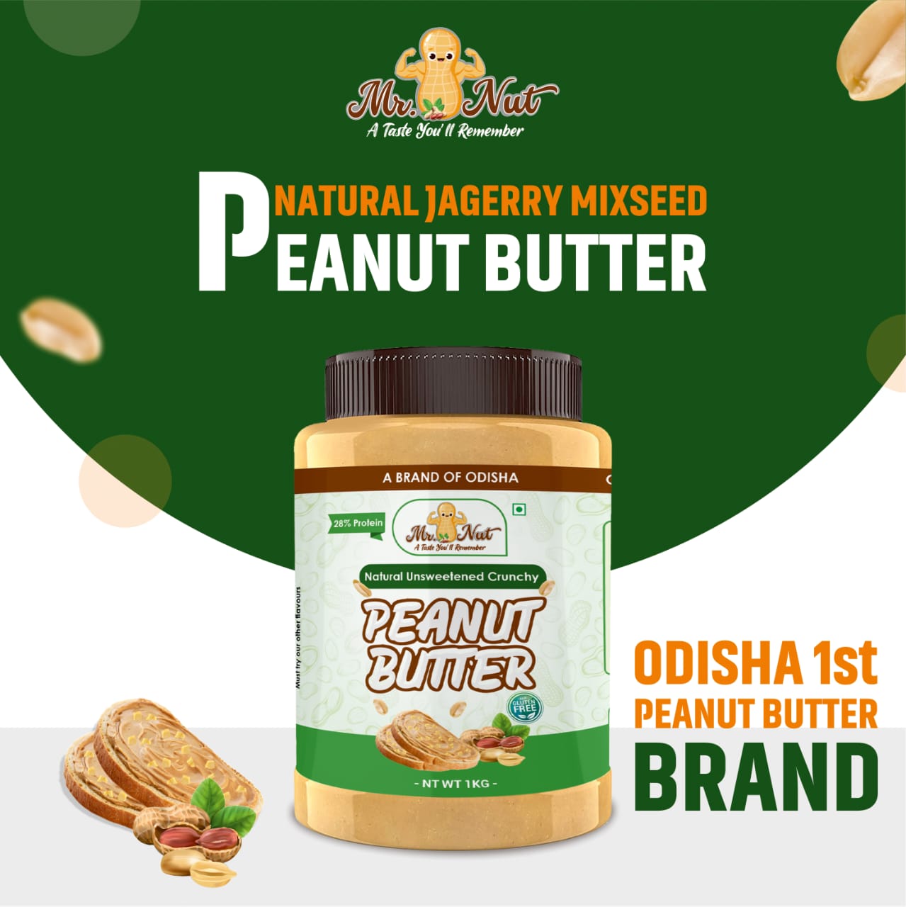 Delicious Mixed Jaggery Peanut Butter by Mr. Nut