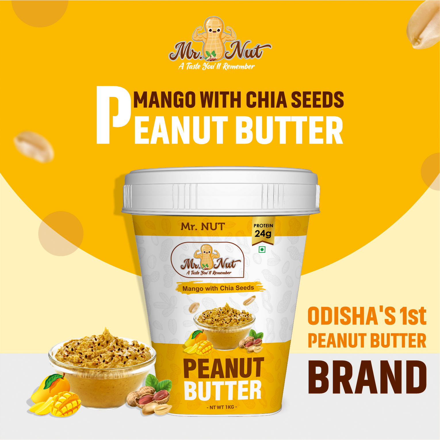 Mango Chia Seeds Peanut Butter